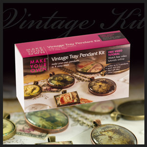 Make Your Own Vintage Jewellery Kit Vintage - glass tile jewellery kit