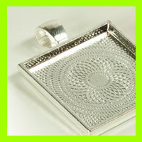Glass tile pendant tray
